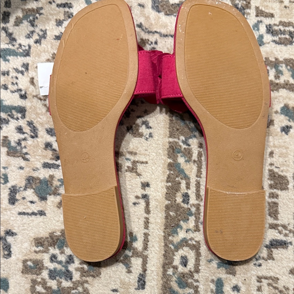 Steve Madden Fuchsia Floral Sandals - Picture 2 of 2